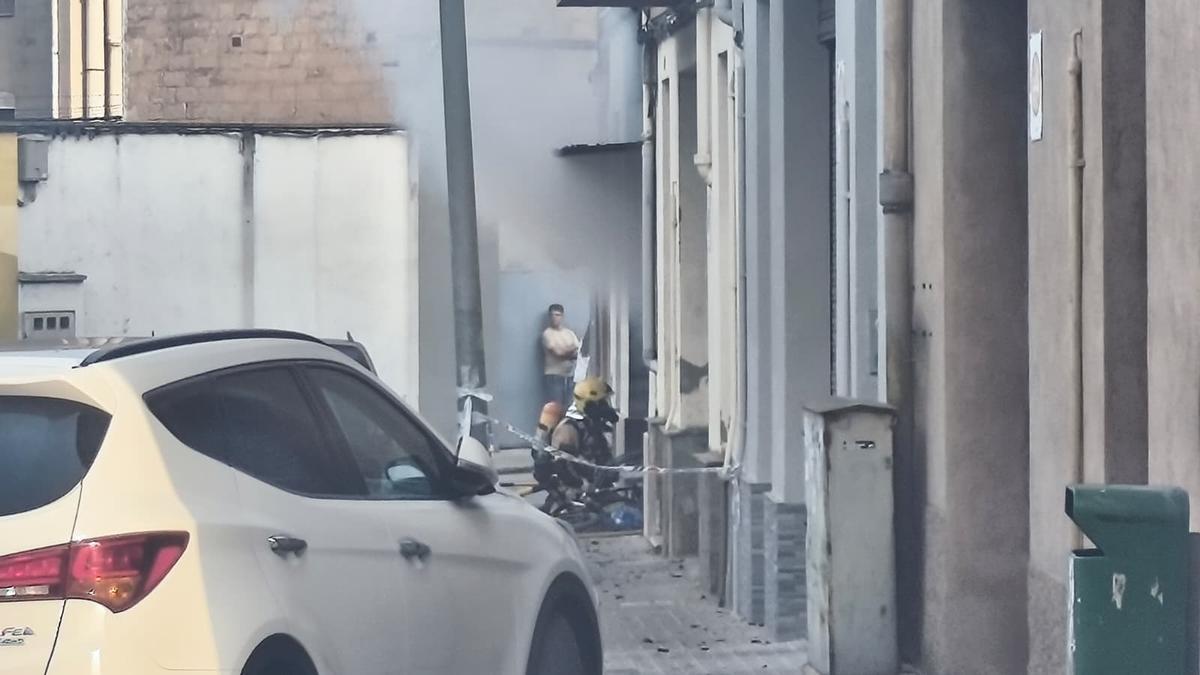 Incendi en un garatge, a Sant Joan de Vilatorrada