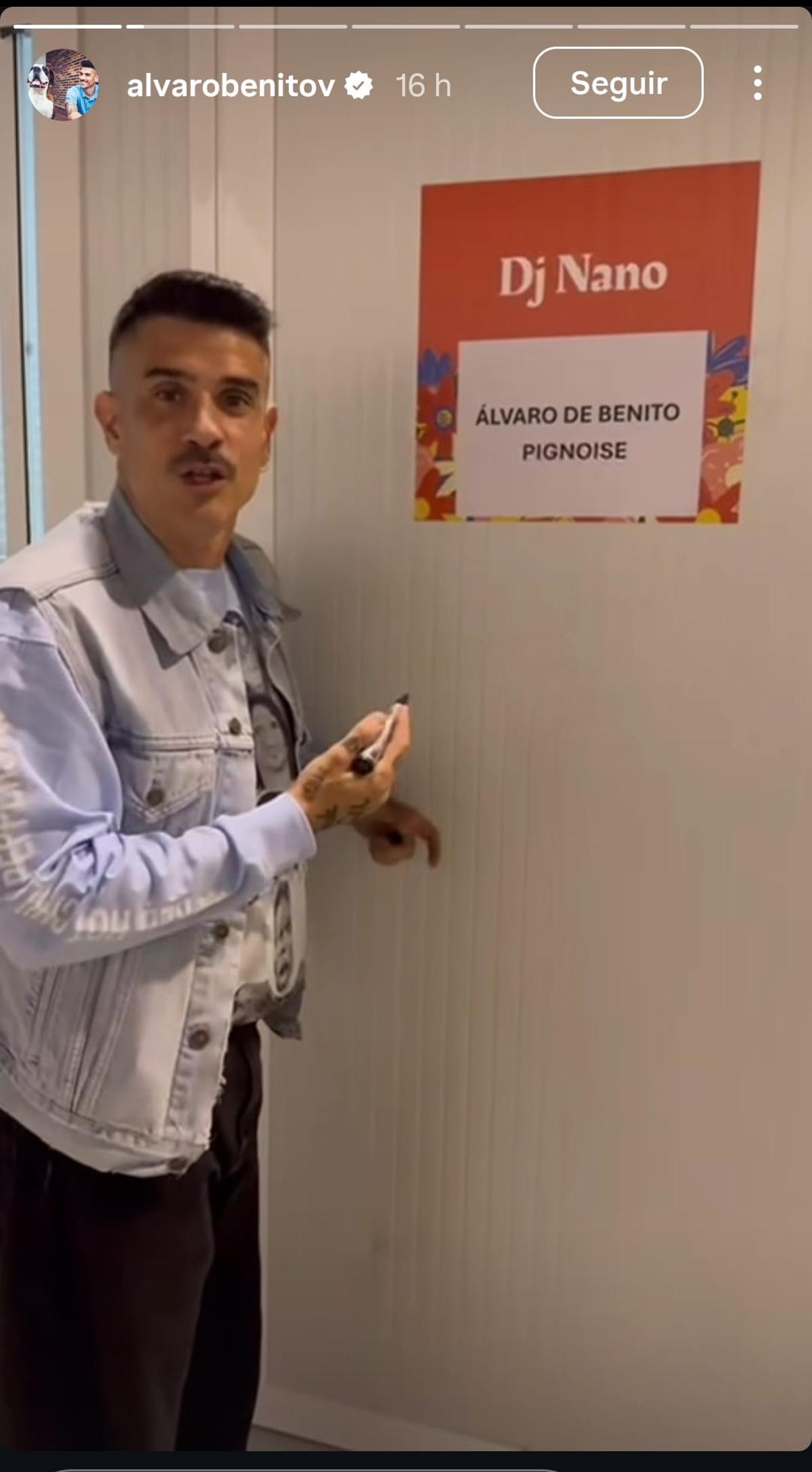Una instantánea del vídeo publicado por Álvaro Benito.