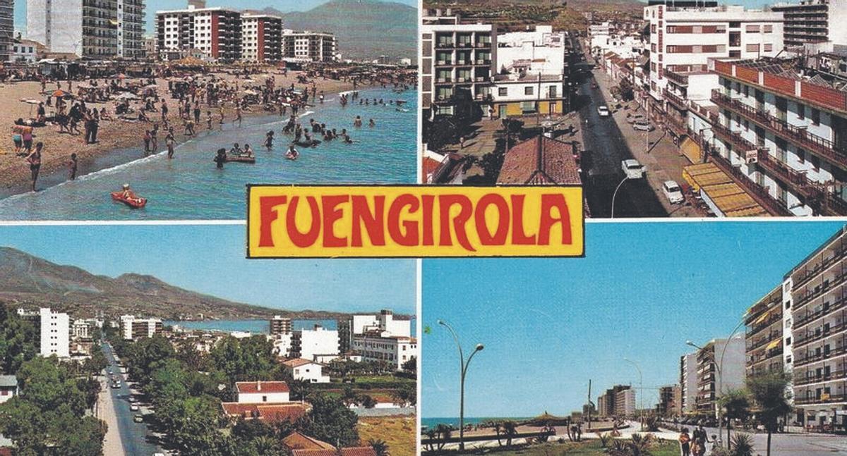 Postal de Fuengirola de los años 70, en la que aparecen algunos edificios construidos por SOFICO.