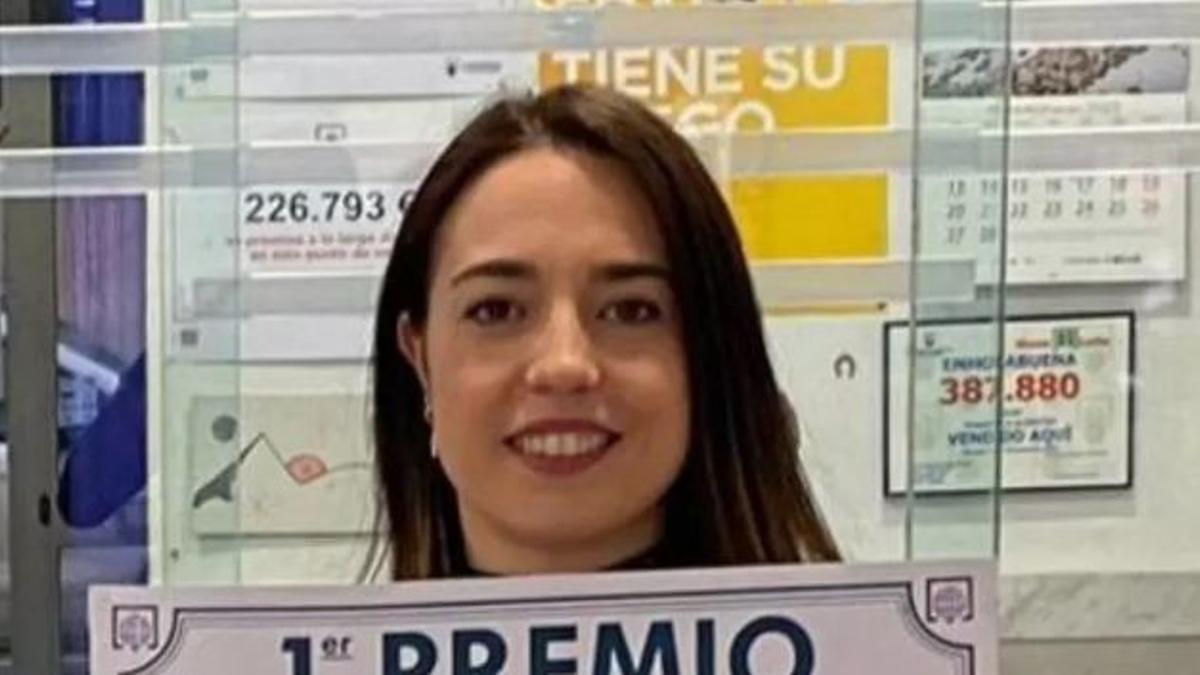 La lotera Rebeca González.