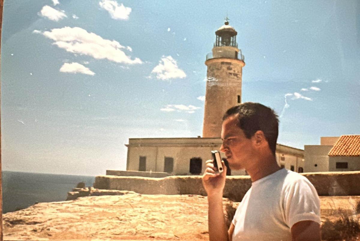 Lawrence, en Formentera, en 1985