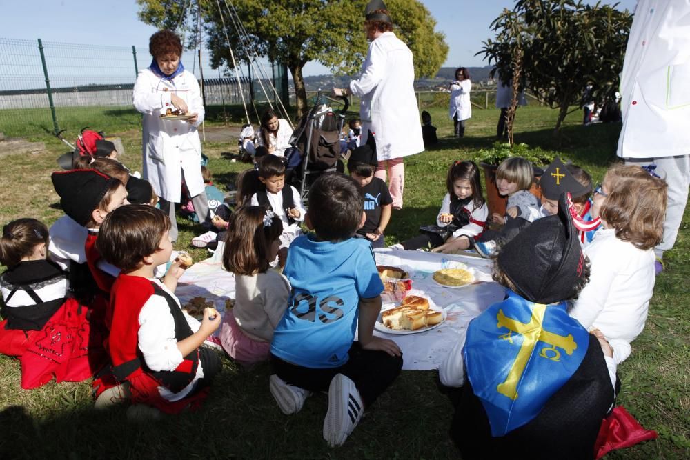 Merienda en el colegio infantil San Eutiquio de Gijón