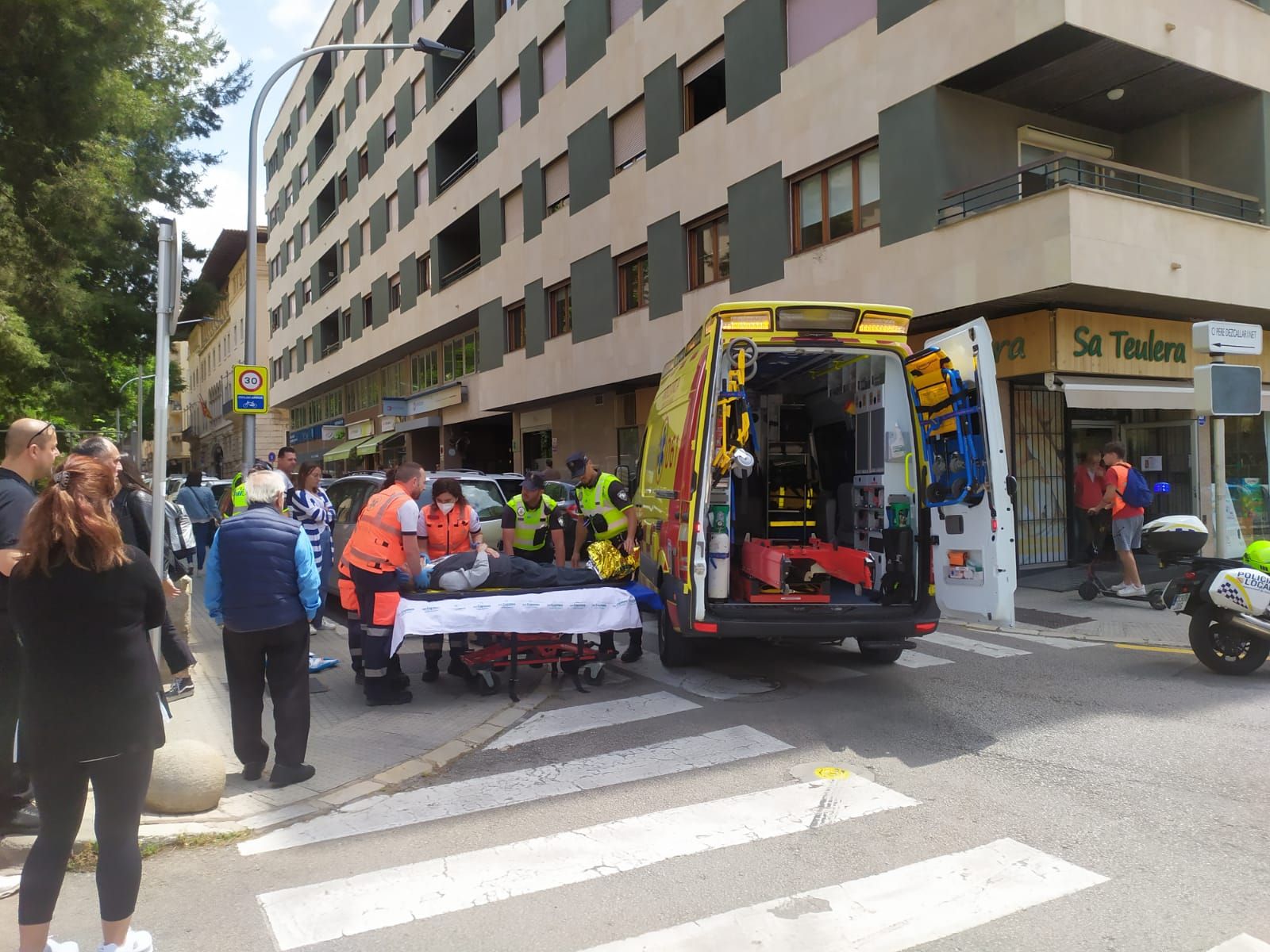 Un anciano, herido grave al ser atropellado en Palma