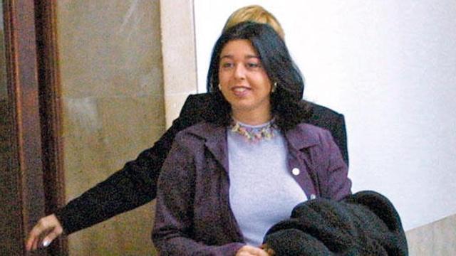 Maria de la Pau Segura, cuando acudió a declarar al TSJB.