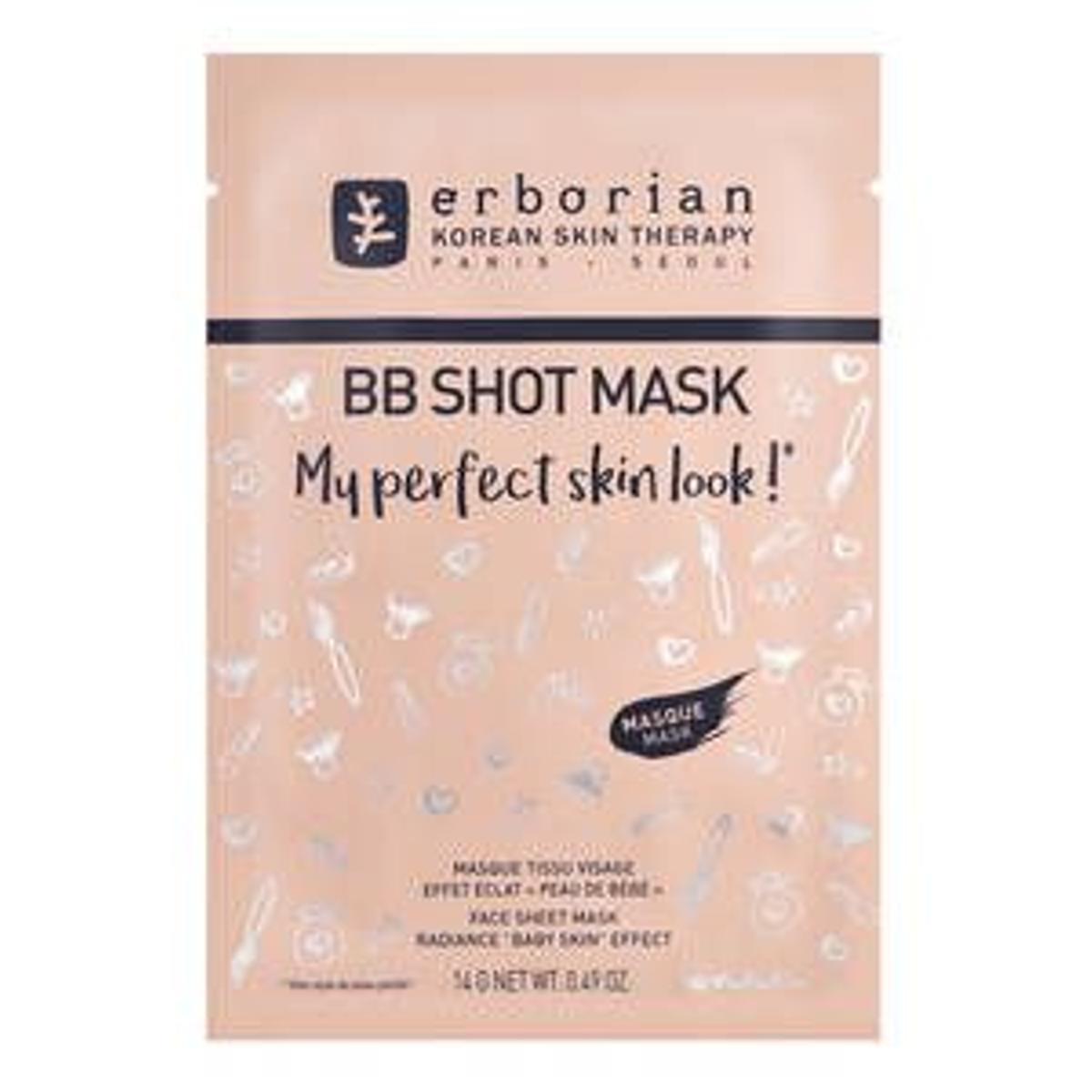 Mascarilla facial de tela efecto piel de bebé de Erborian (Precio: 5, 20 euros).