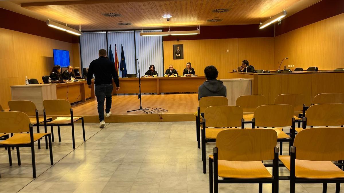 El acusado, esta mañana en la Audiencia