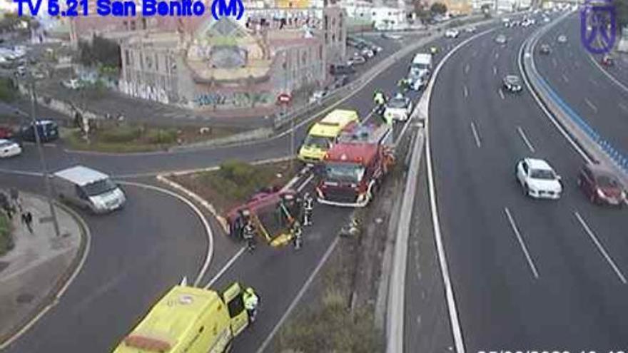 Accidente en la Autopista del Norte.