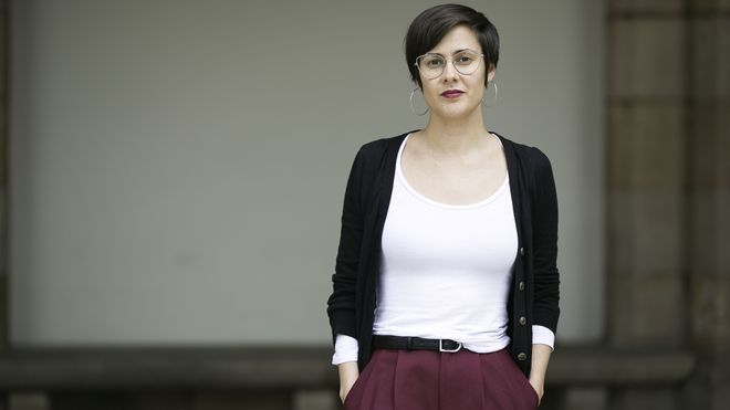 La escritora y política catalana Jenn Díaz, el pasado viernes en el Parlament.