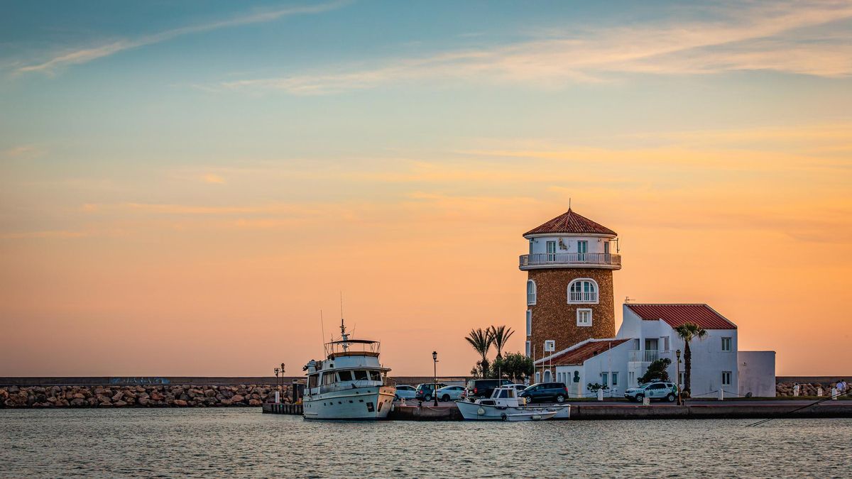 Atardecerer en el puerto deportivo
