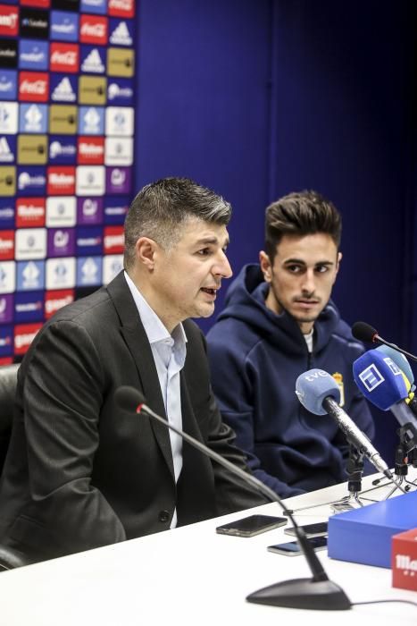 Presentación de David Costas como nuevo jugador del Real Oviedo