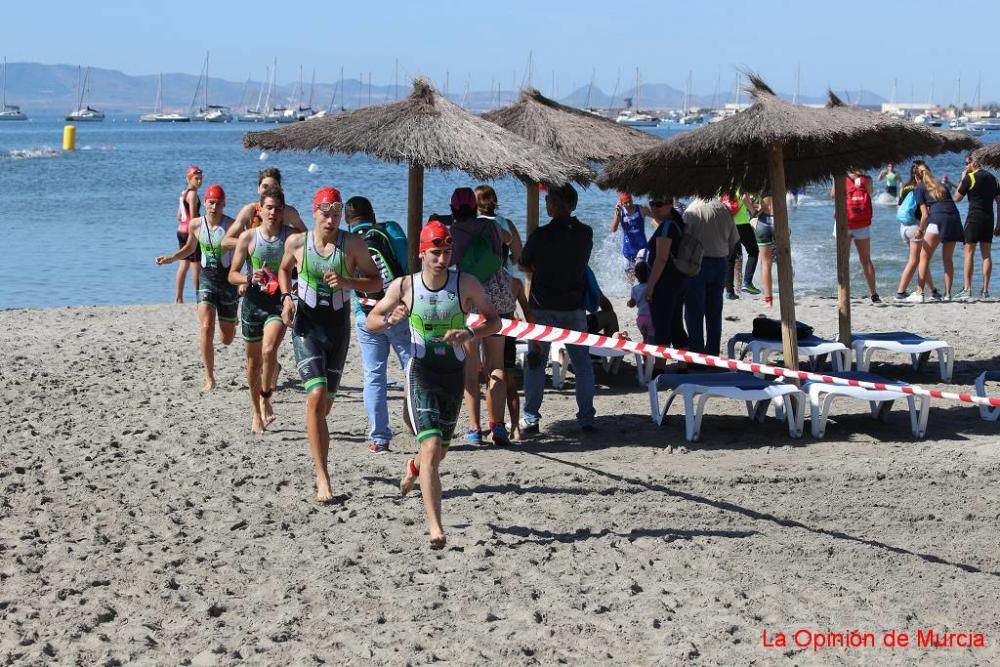 Final de triatlón de Deporte en Edad Escolar