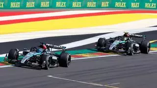Russell y Hamilton firman un sorprendente doblete de Mercedes en Spa