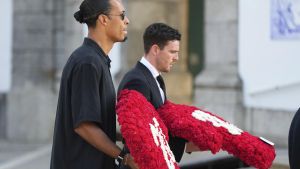 Los jugadores del Liverpool, presentes en el funeral de Diogo Jota