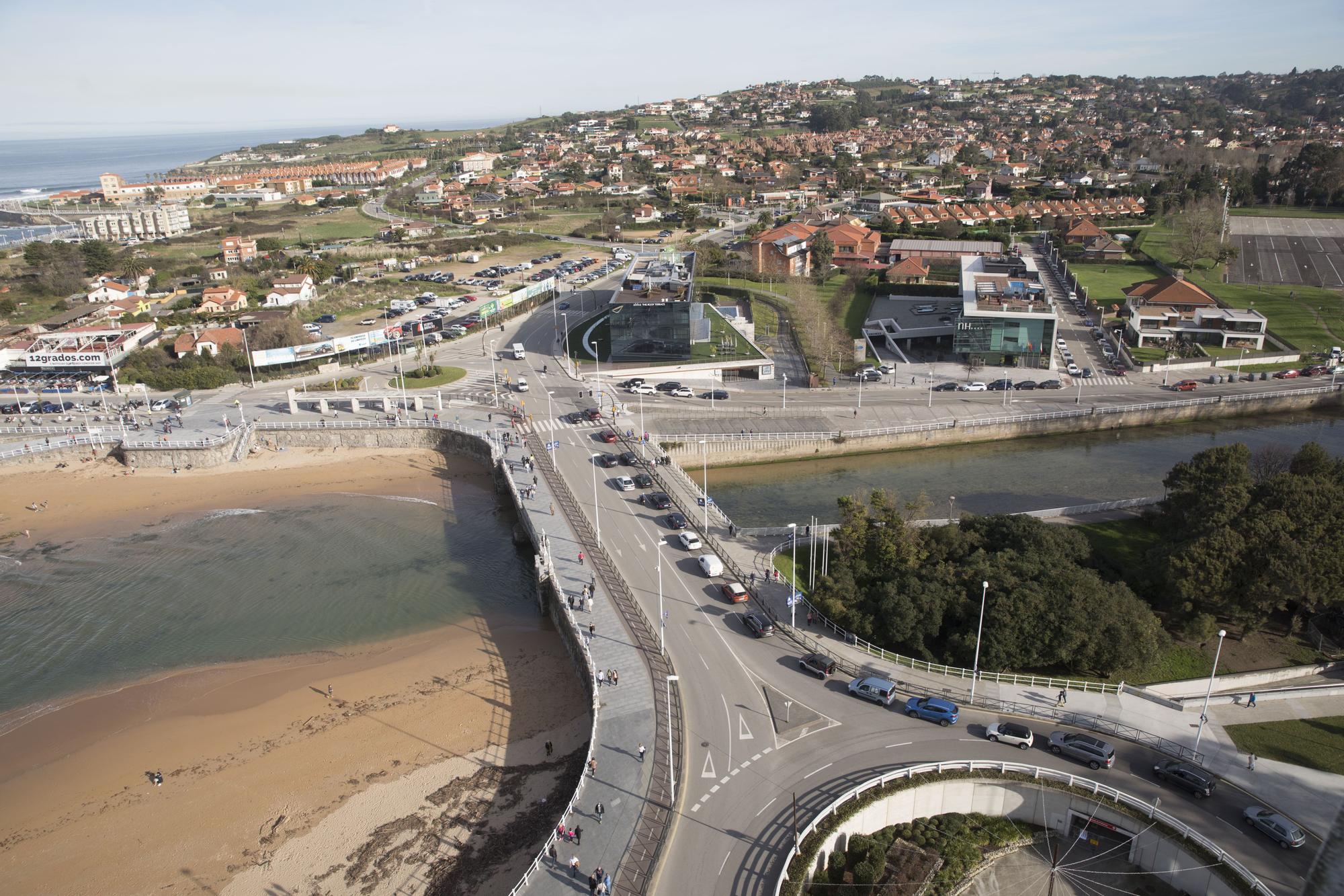 En imágenes: Así se ve Gijón desde el aire