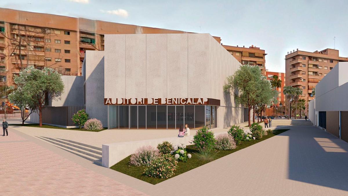 Simulación del futuro auditorio de Benicalap