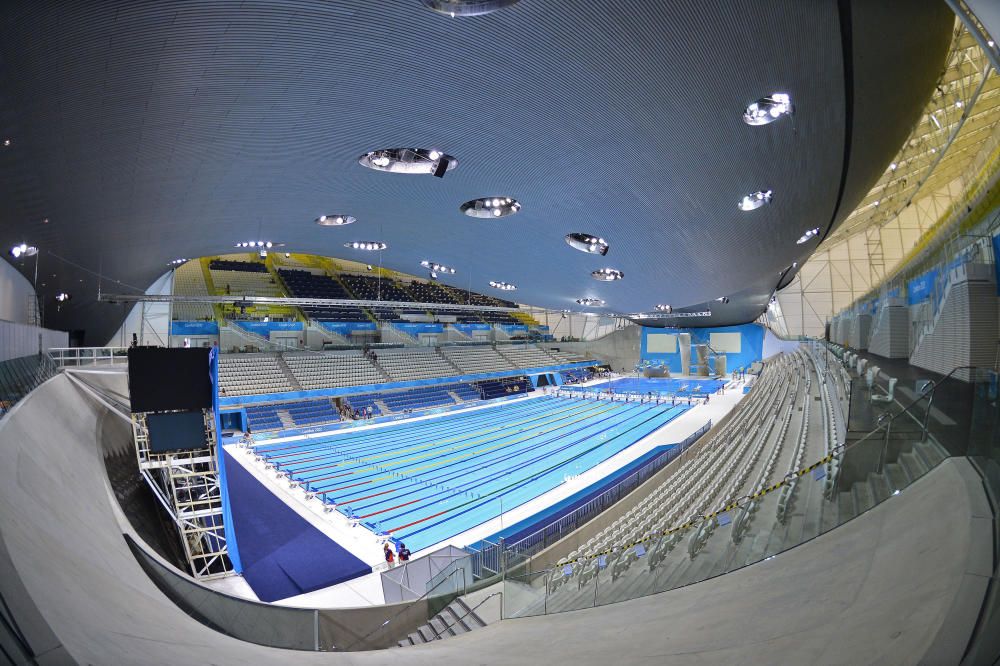 File photo of the Aquatics Centre at the Olympic ...