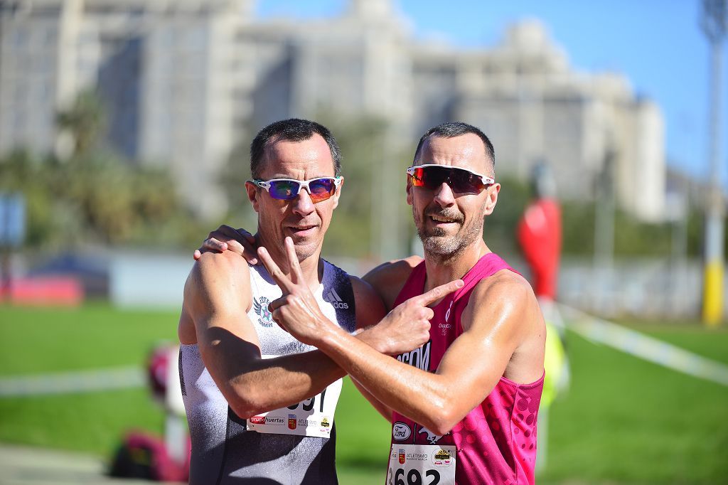 Atletismo nacional Máster sábado en la pista de Atletismo de Cartagena