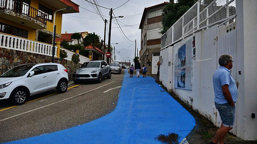 Salida en Casa de la Virgen, con el renovado Camiño Real.   | //  G. NÚÑEZ. 