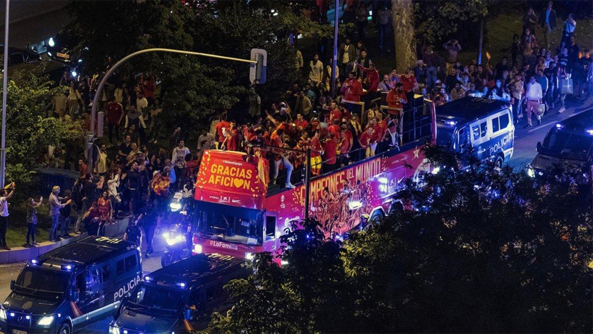 La afición arropó a los jugadores de Sergio Scariolo