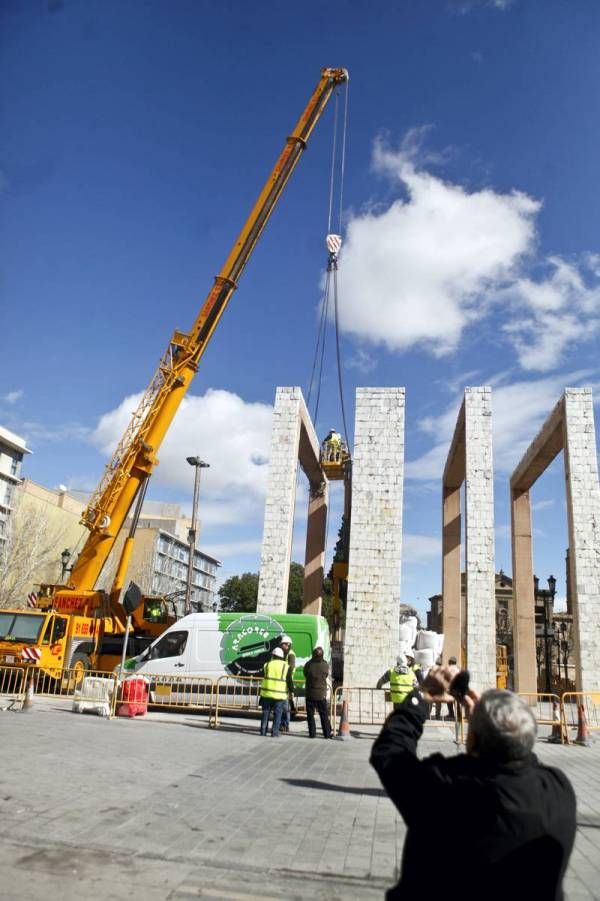 Fotogalería: Retirada de los arcos de las Murallas