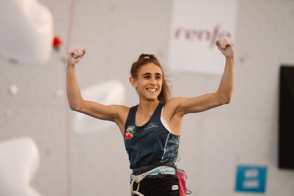 Laura Rogora, medalla de plata en la Copa del Mundo IFSC 2025, en Alcobendas