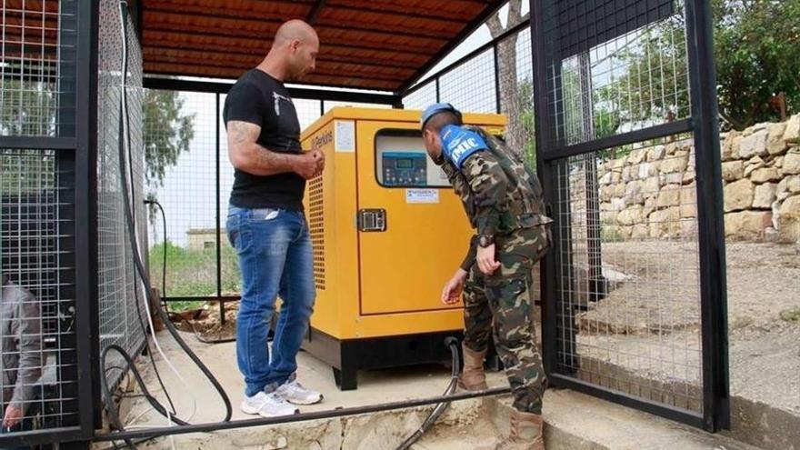 La Brigada de Cerro Muriano entrega un grupo electrógeno en Líbano