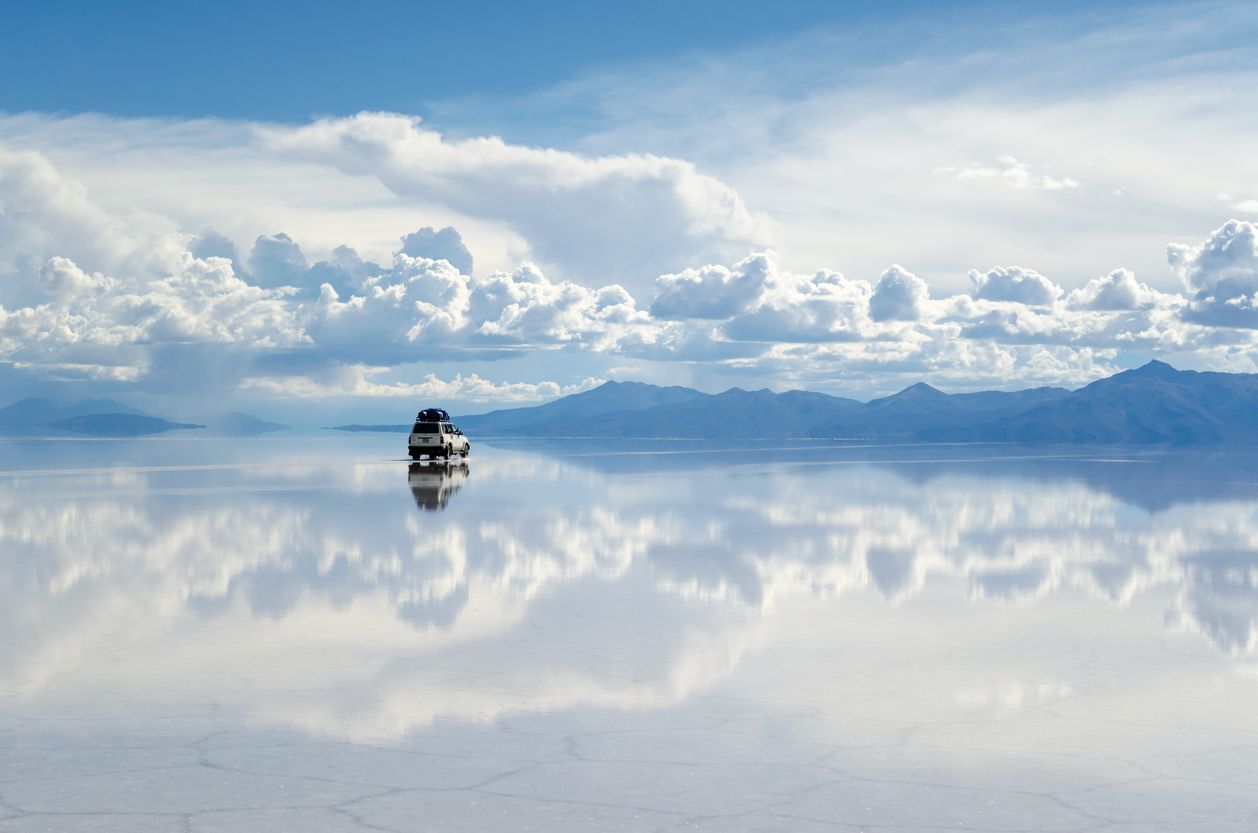 Espectacular imagen del Salar de Uyuni.