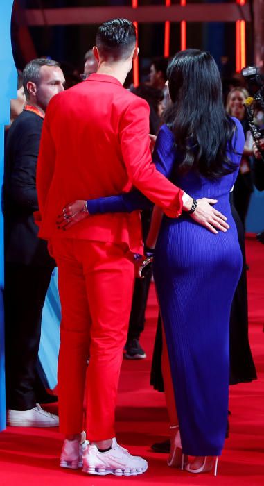 Cristiano Ronaldo y Georgina Rodríguez, en la alfombra roja de los EMAs 2019