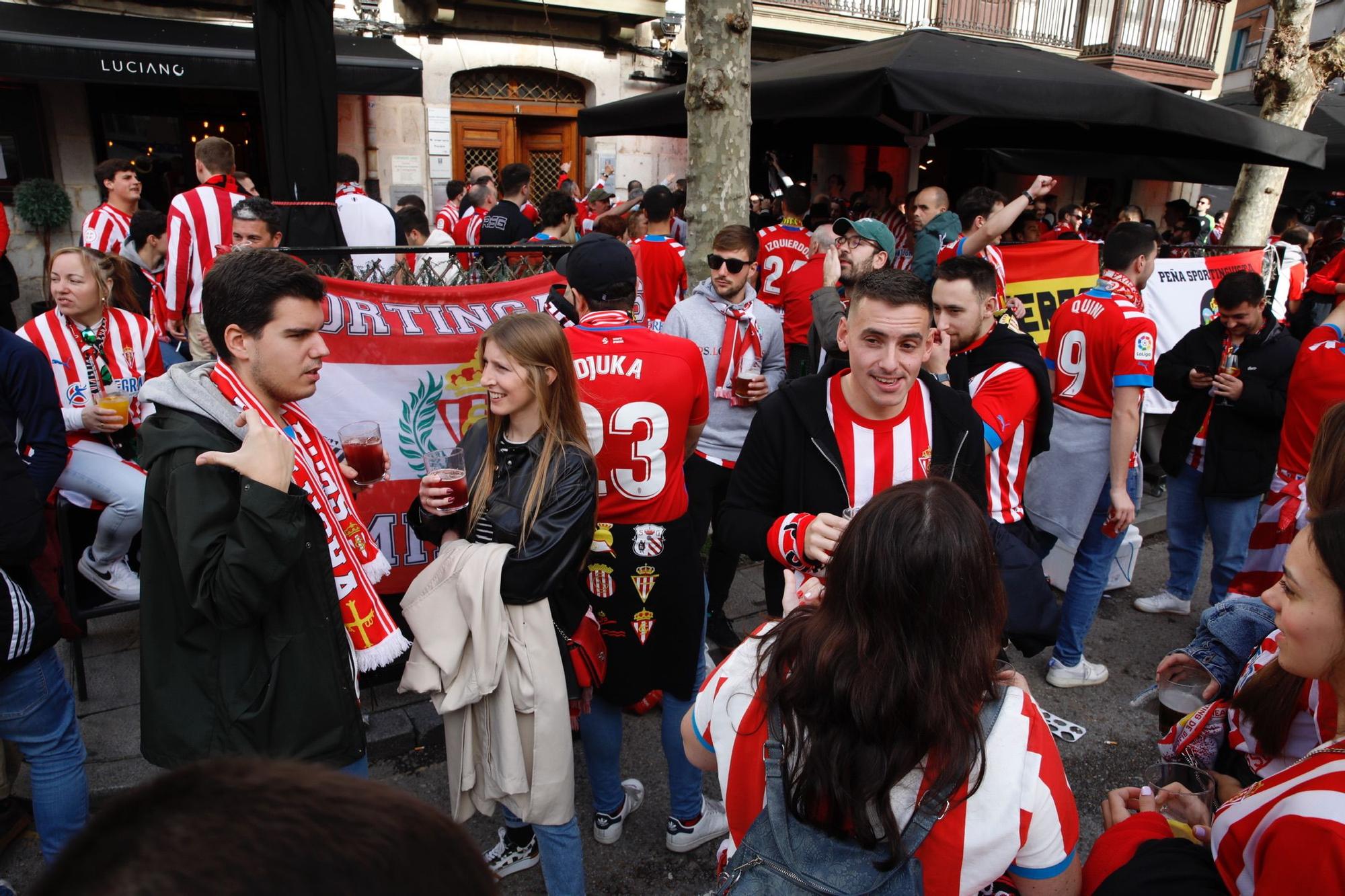 La Mareona del Sporting inunda el centro de Santander