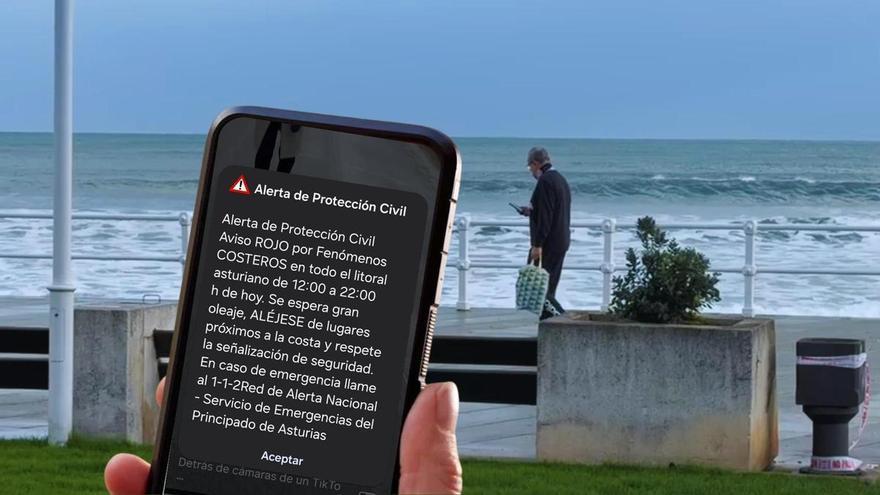 VÍDEO: Así fue como llegó la alerta roja por fenómenos costeros a los móviles de los ciudadanos