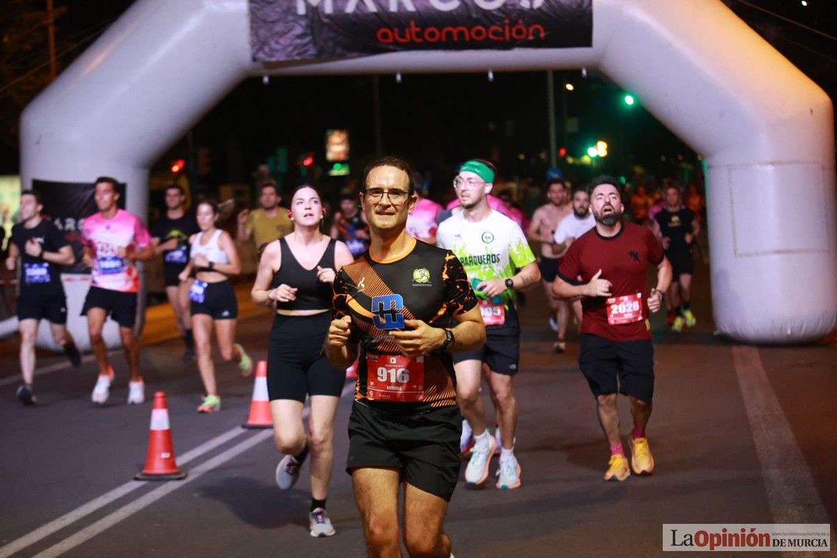 Las mejores imágenes de la carrera nocturna de Murcia