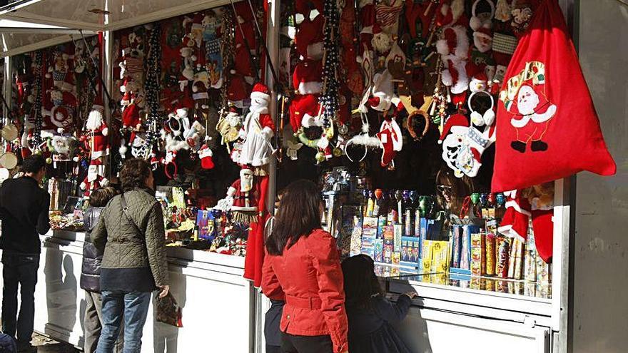 Mercado navideño del Paseo del Parque.