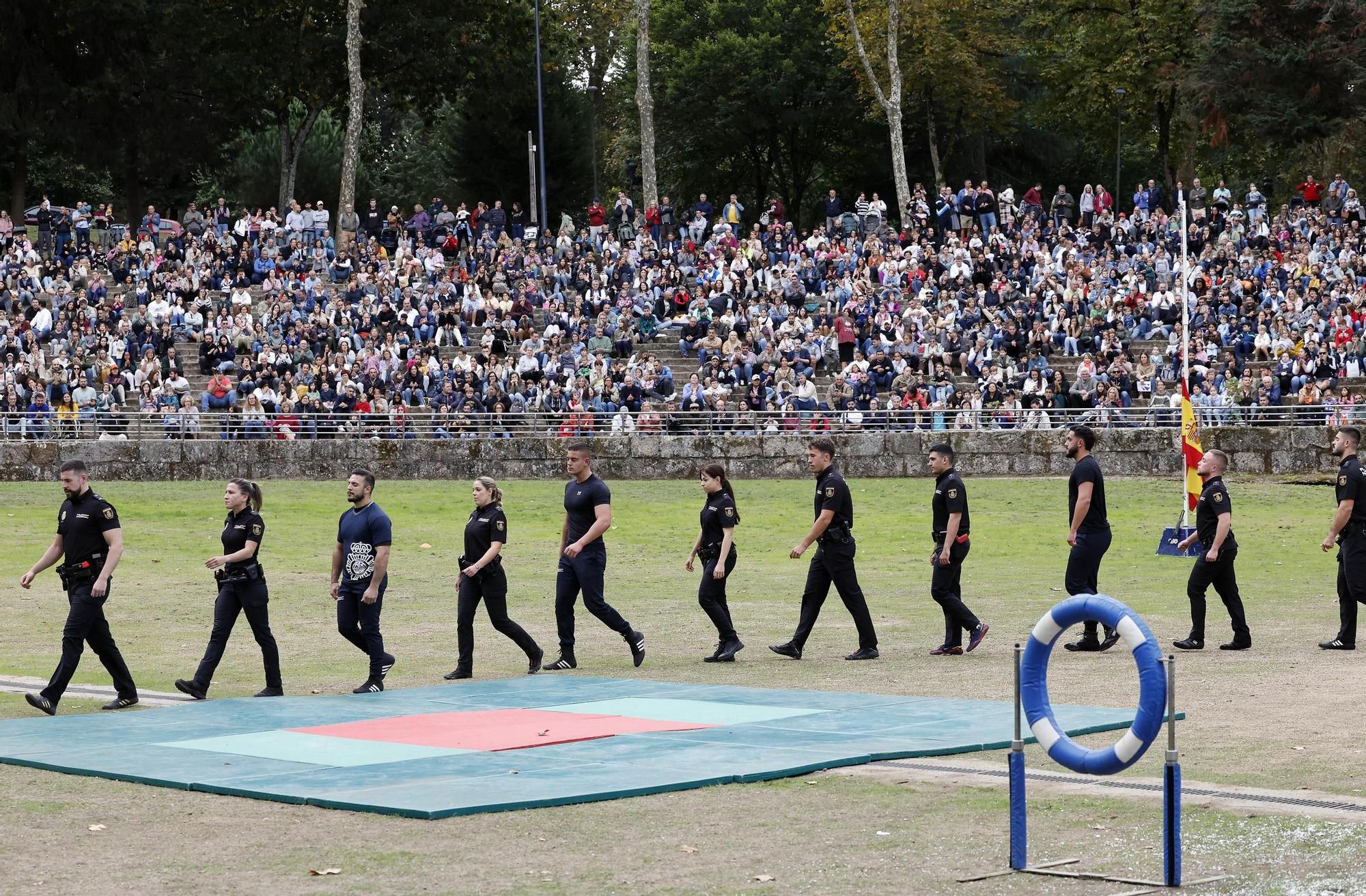 Exhibición de la Policía Nacional en el auditorio de Castrelos en Vigo