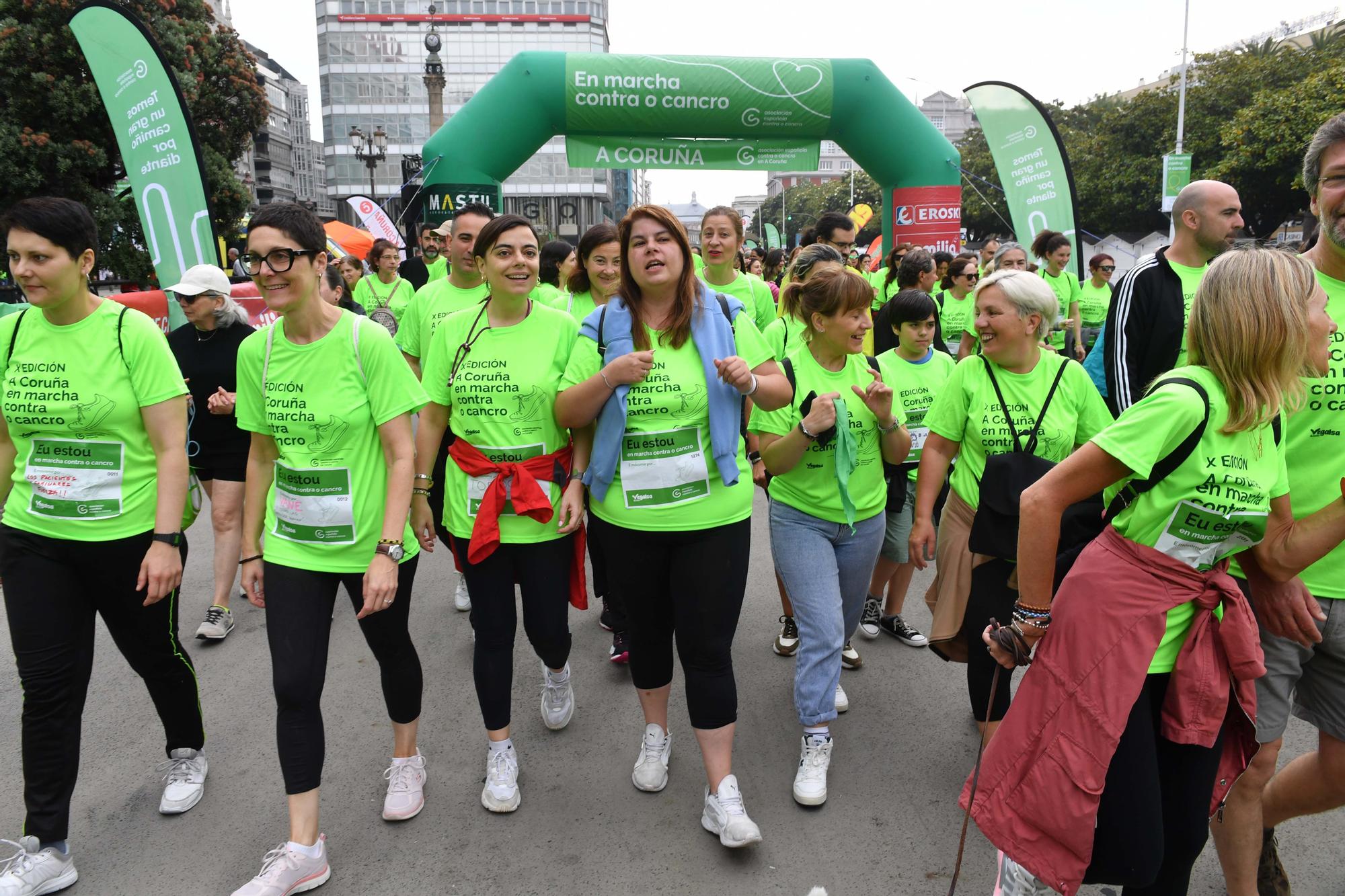 Más de 2.400 participantes en la Andaina Solidaria Contra o Cancro en A Coruña