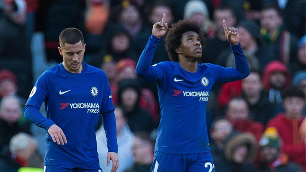 El Barça sigue teniendo a tiro a Hazard y Willian