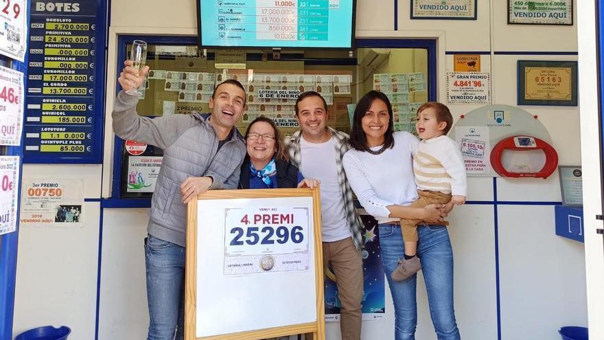 Lotería de Navidad en Castellón: Un cuarto premio deja 200.000 euros en Orpesa