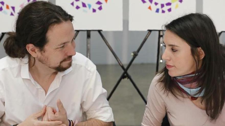 Pablo Iglesias e Irene Montero.