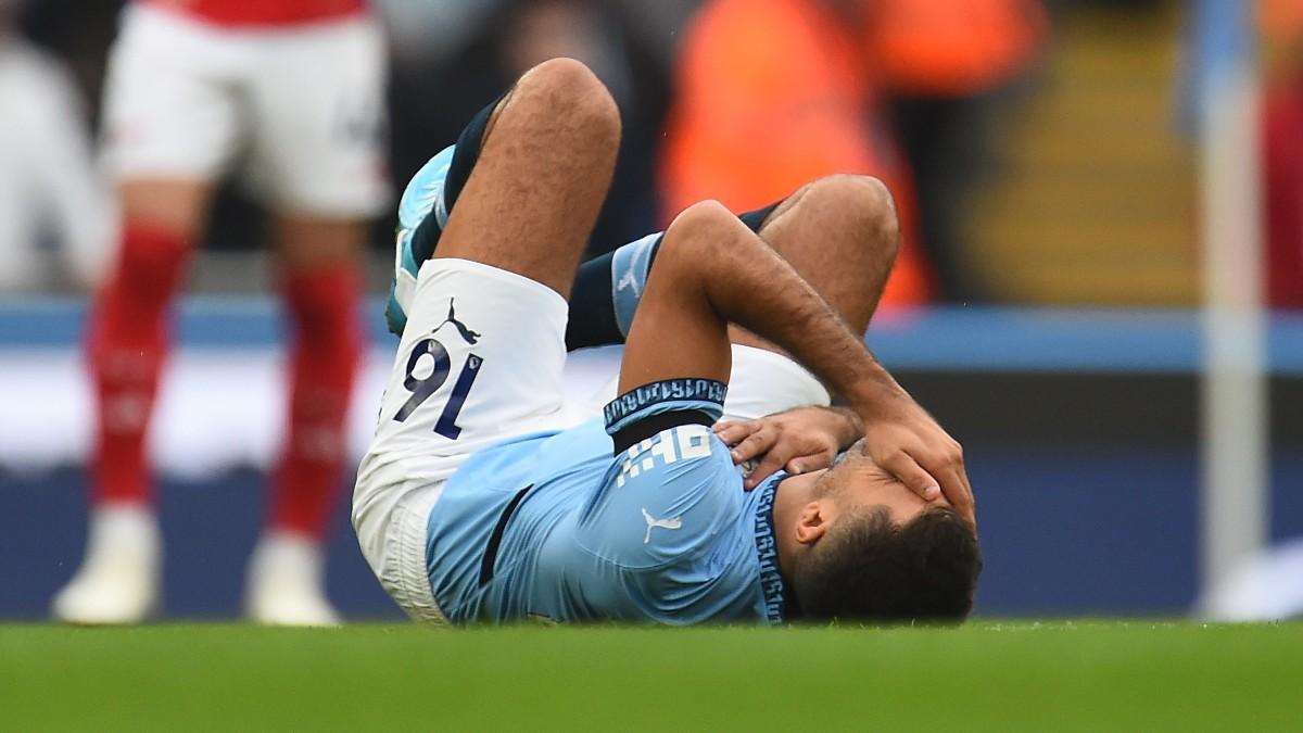 Rodri Hernández cayó lesionado ante el Arsenal en Premier League