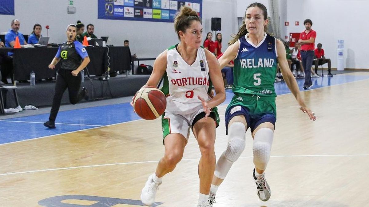 Marcy Gonçalves, en un reciente partido con la selección portuguesa ante Irlanda.