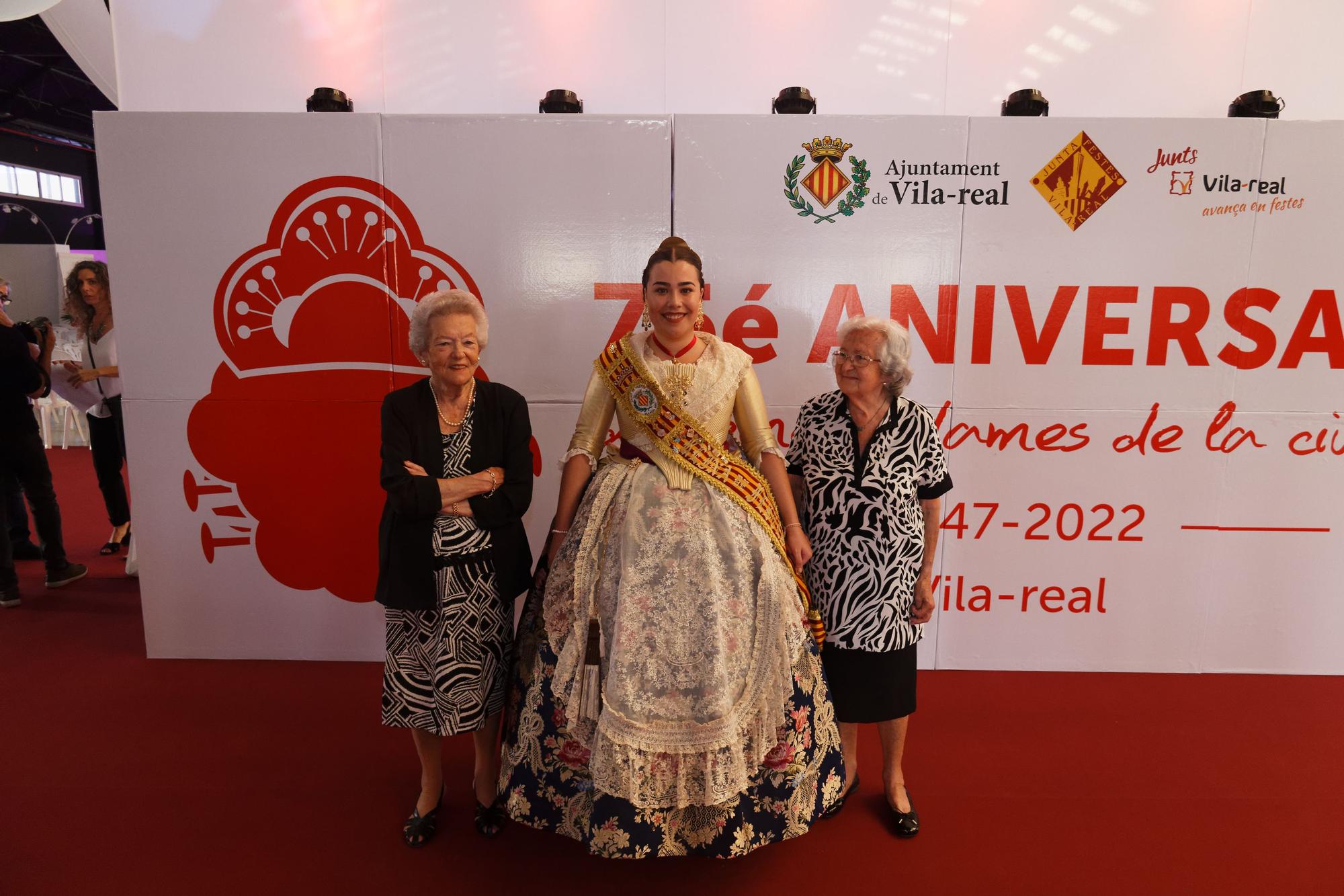 Homenaje 75 aniversario de reina y damas de fiestas de Vila-real