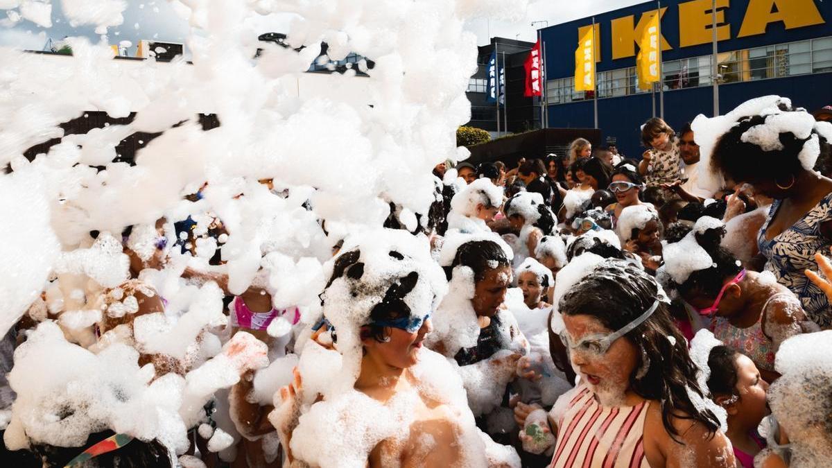 Fiesta de la espuma.