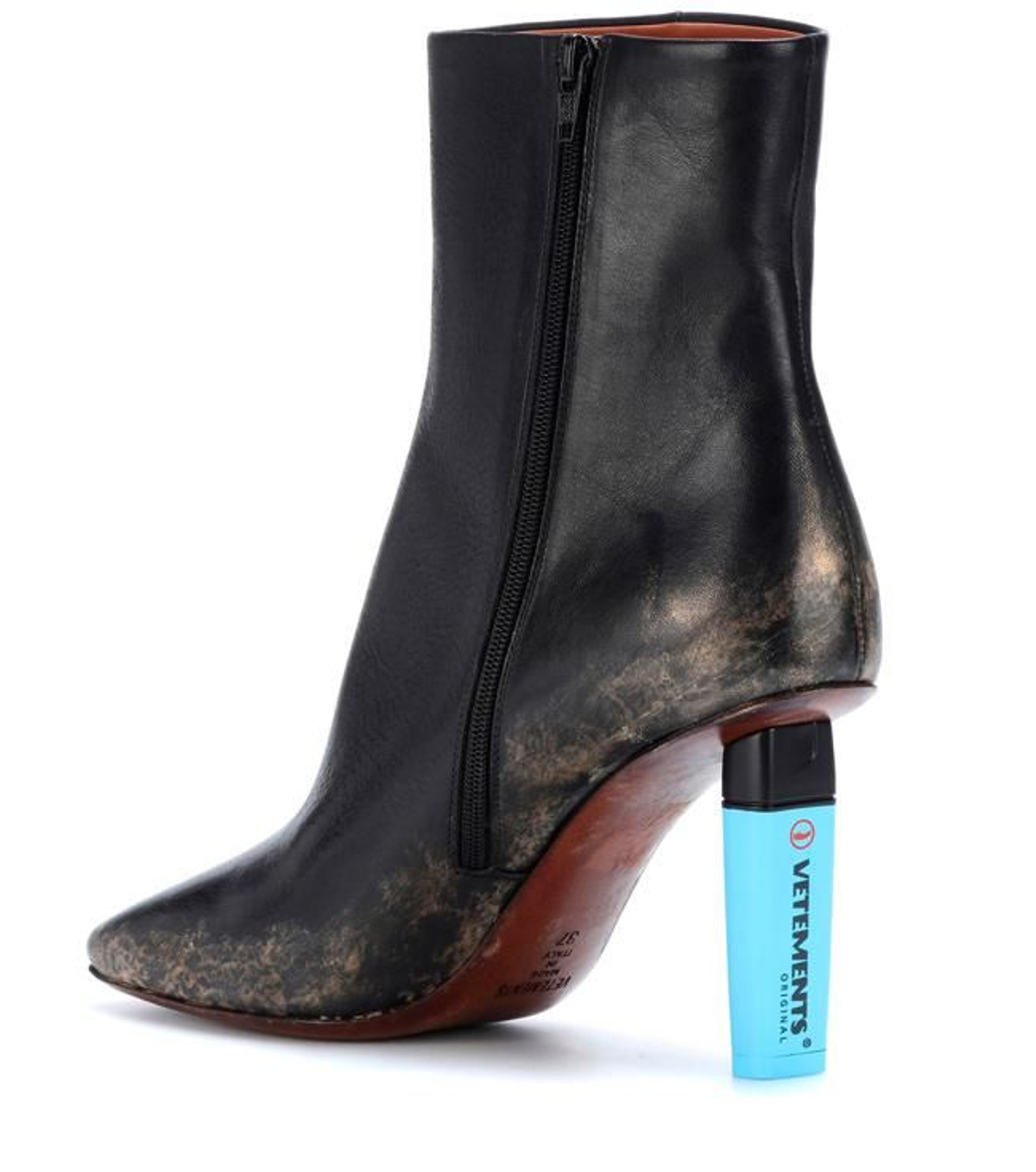 Botines de Vetements con tacón subrayador