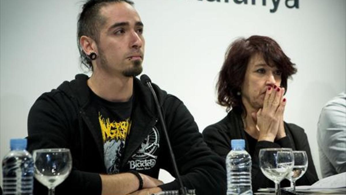 Lanza, en una rueda de prensa en el 2015, tras la emisión de 'Ciutat morta'.