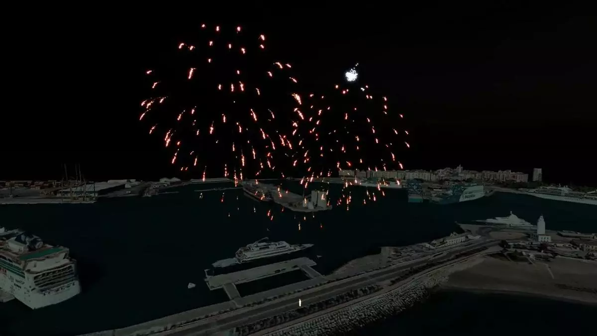 Así serán los fuegos artificiales de la Feria de Málaga 2024