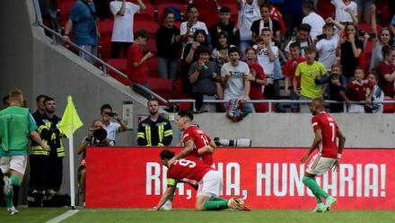 Szoboszlai celebrando su gol