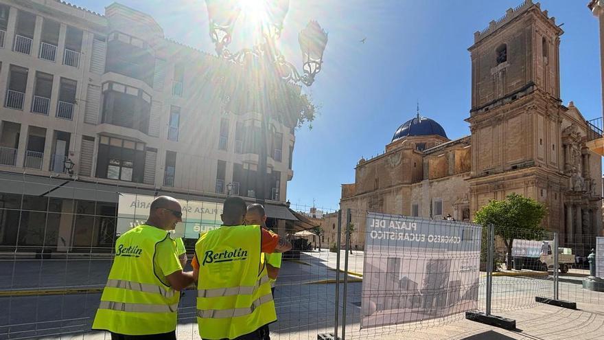 Arranca la reforma del entorno de Santa María en E