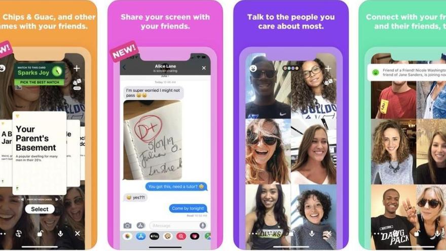 Houseparty permite jugar con quienes mantienes una videollamada.