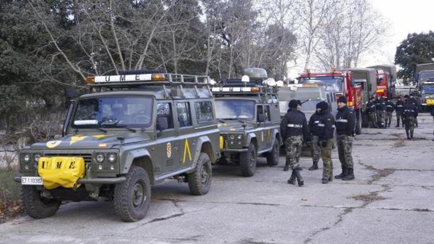 Militares en Monte la Reina.