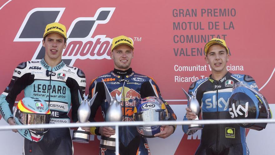 Joan Mir, segundo en la carrera de Moto2 del Gran Premio de la Comunitat Valenciana