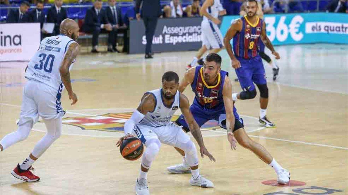 El Barça sufrió en su debut en la Liga ACB